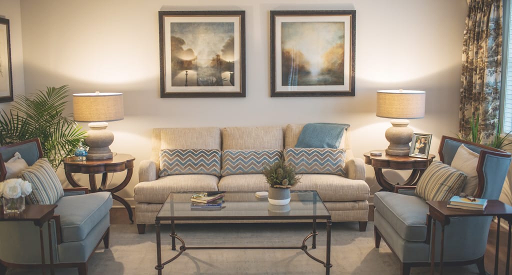 Evergreen Woods North Branford | Villa Apartment Interior Living Room | 2