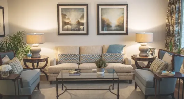 Evergreen Woods North Branford | Villa Apartment Interior Living Room | 2